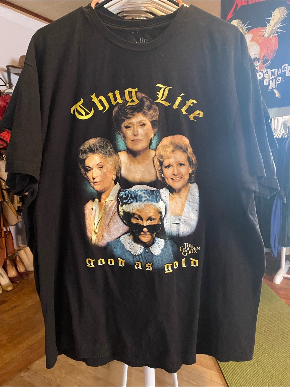 The Golden Girls 'Thug Life' Graphic Tee - Black